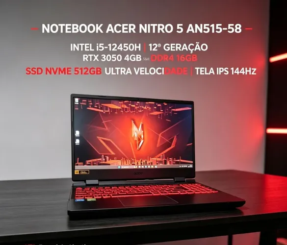 Notebook ACER NITRO i5 12450H, RTX 3050
