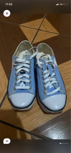 tênis converse run star hike azul claro 34