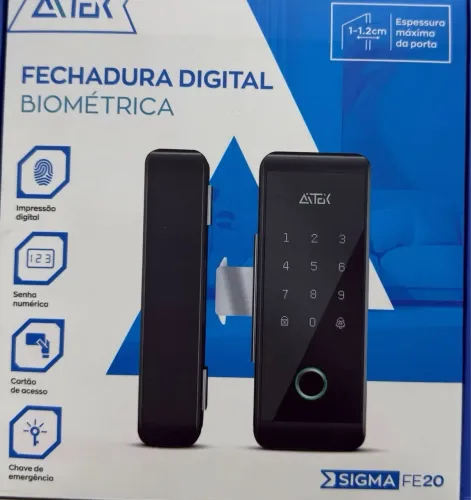 FECHADURA DIGITAL INTELIG BIOMETRIA REF:
