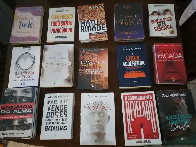 Oportunidade! Lote de livros novos, Editora Central Gospel. Queima de estoque.