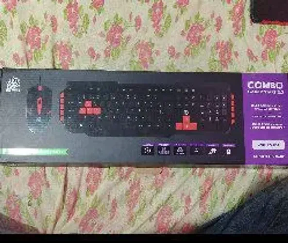 ? Kit Gamer Teclado + Mouse LED - Usado Apenas 1x (Sem Marcas)