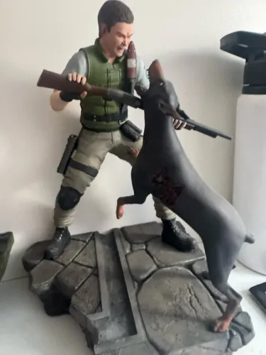 diorama chris redfield resident evil escala 1/10