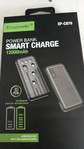 carregador powerbank ecopower novos
