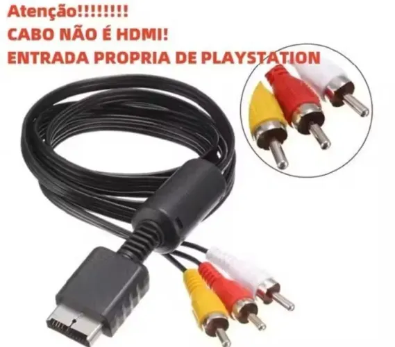 Cabo P2 e Ps3 Áudio e Vídeo 