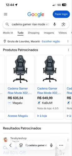 Cadeira gamer lacrada