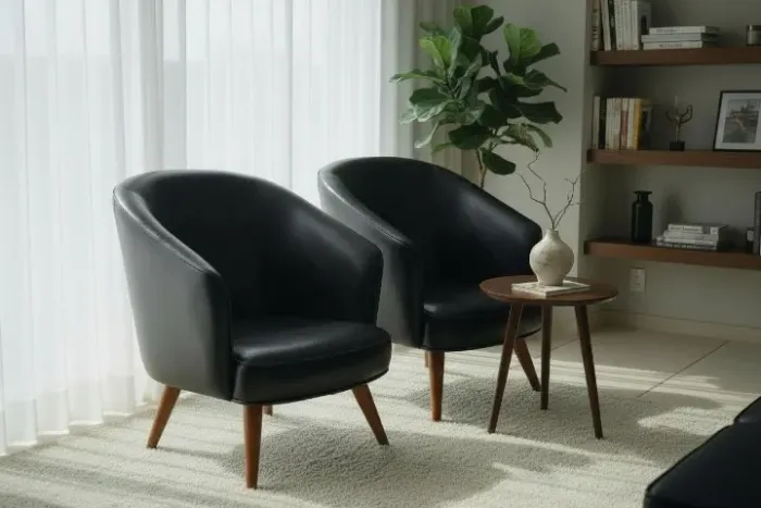 Poltrona Decorativa Preta