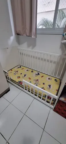 Mini Cama Infantil berço com Grade + Colchão
