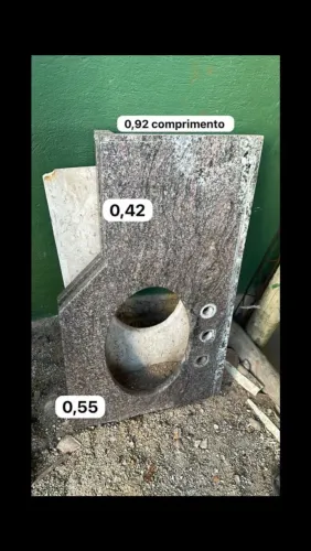 Pedra de mármore para pia de banheiro