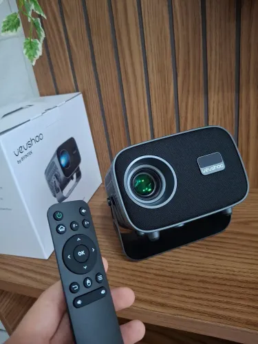 Projetor VEVSHAO A12 4K WiFi 6 Android 360 Graus Novo