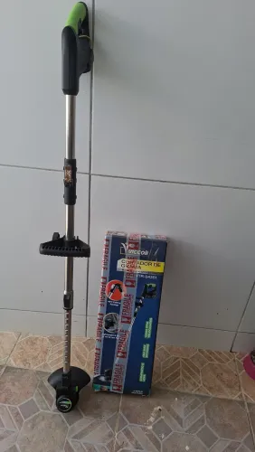 Cortador de Grama Dobrável Roçadeira Elétrica