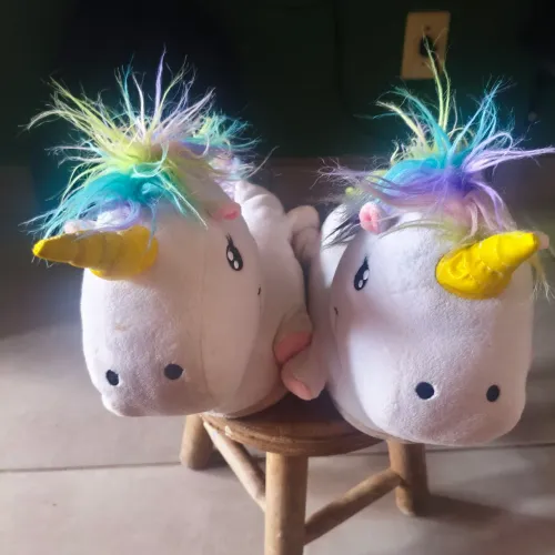 Pantufa unicórnio 
