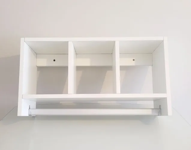 Cabideiro de parede em MDF Branco.