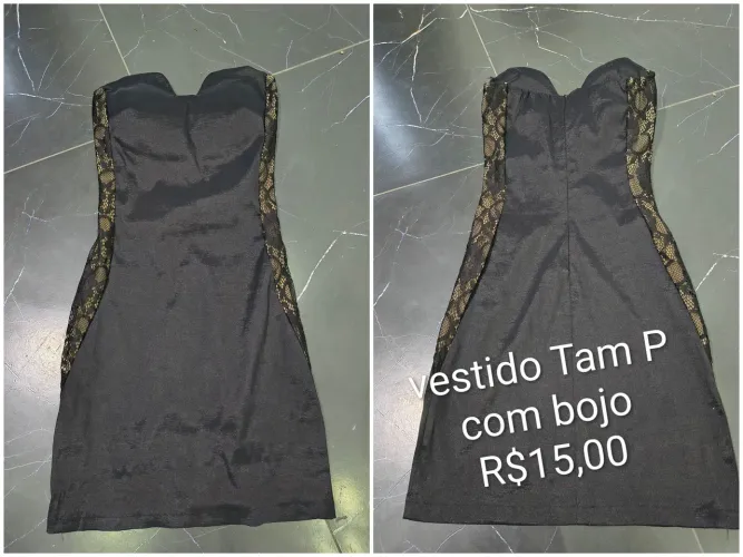Vários vestidos Tam e valor nas fotos