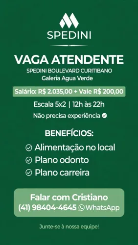 Vaga de atendente