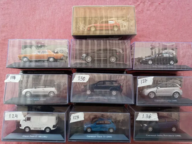 10 miniaturas da Coleção carros inesqueciveis do brasil escassas