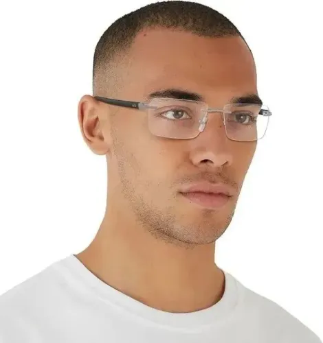 Armani Exchange Armação retangular masculina Ax1064 6003 56 Nova!!