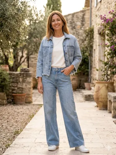 Le Lis BLANC CASAQUETE JEANS TAM M