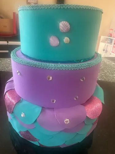 Bolo fake sereia 