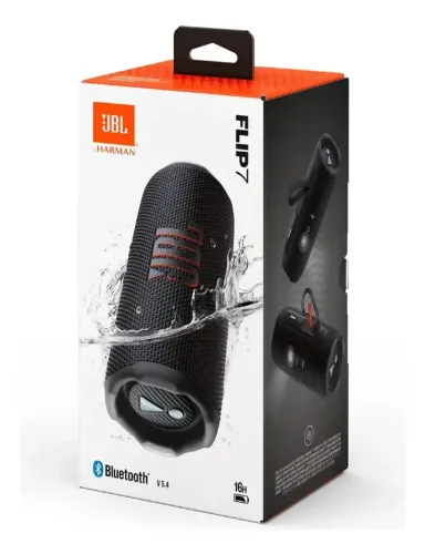 Caixa De Som Bluetooth Jbl Flip 7 Preto Prova D'água