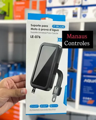 Suporte de celular para moto a prova d'água