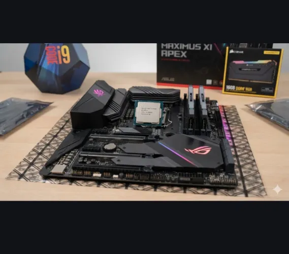 Kit i9 9900k + Placa Mãe Z390 Asus rog Maximus XI Apex + 32gb Ddr4 3200mhz