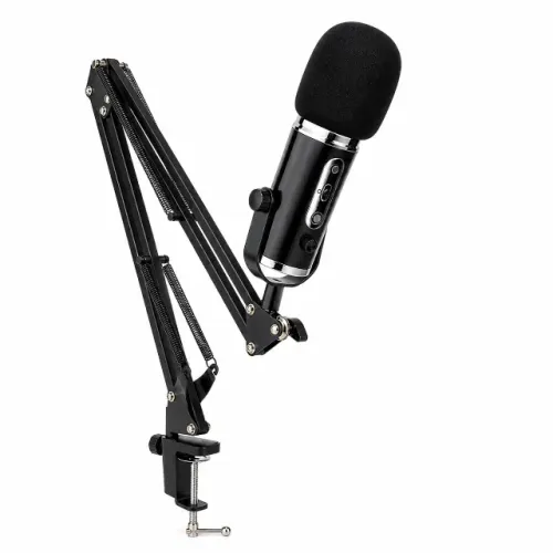 Microfone Samson Meteor Mic Usb Podcast Gamer Com Braço (Usado)