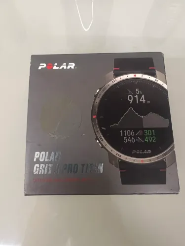 Relógio Polar Grit X Pro Titânio, bem conservado