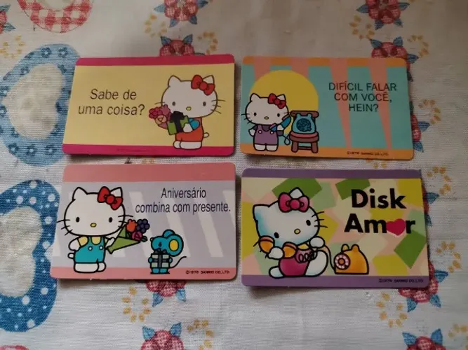 Cartões Antigos Hello Kitty Anos 90 - Cartão de Recados