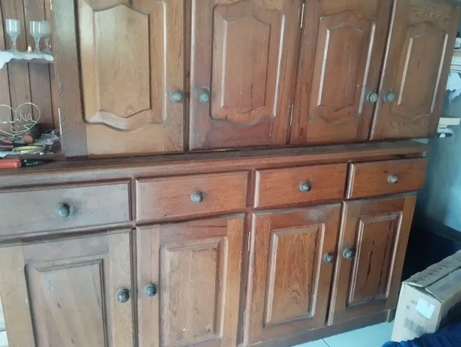 Armário de Parede e Buffet de Angelim Pedra