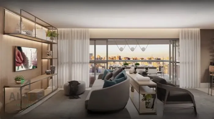 Apartamento para venda em Brooklin com 3 quartos, sendo 3 suítes, 180m²