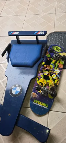 Carrinho rolimã + skate