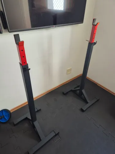 Suporte para Agachamento Ajustável - Par (Rack de Apoio para Barr