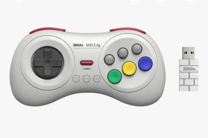 Controle 8bitdo 2.4G - Windows e Mega Drive Mini - Lacrado 