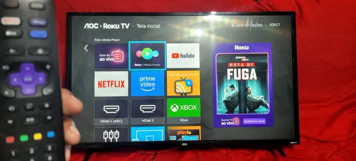 Tv 43 smart aoc roku entrego