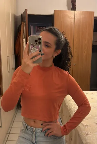 Blusa laranja marca VANS nunca usada