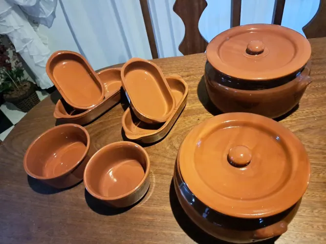Panela de barro novas, Jogo feijoada, panelas grandes 6 L e 4,5
