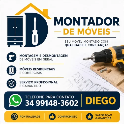 Montador de Móveis Profissional em Uberlândia