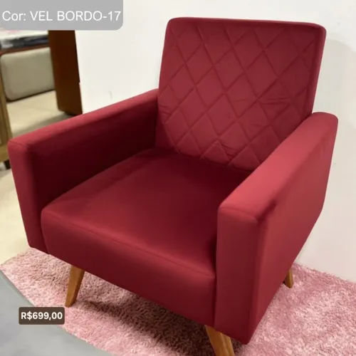 Poltrona Cor: VEL BORDO-17