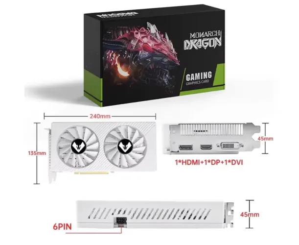 PLACA DE VIDEO RX580 8GB NOVA