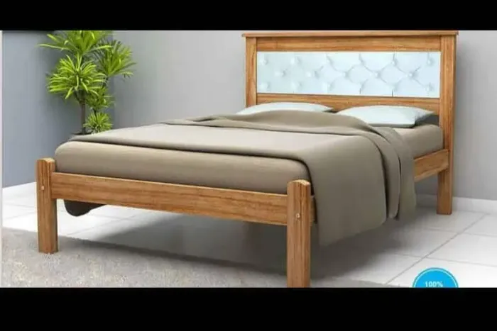 Cama rústica 100% madeira