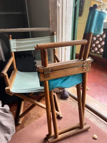 Cadeira diretor cinema dobrável 