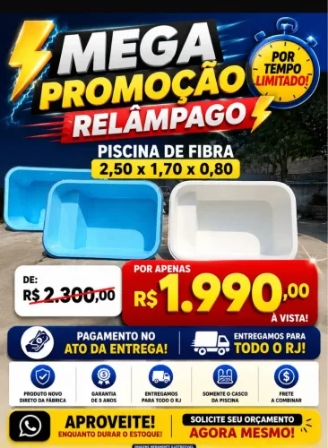 Piscina de fibra 