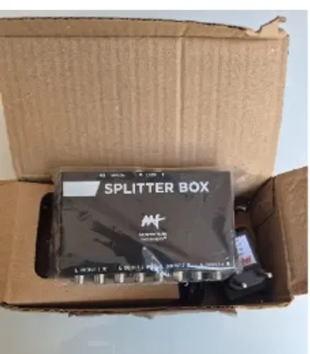 Splitter BOX AAT 1x2  Multiplicador de Sinal 1 Entrada 2 Saídas