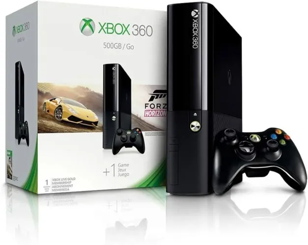 Xbox 360 Super Slim Usado + Jogos Originais + Volante e Pedais