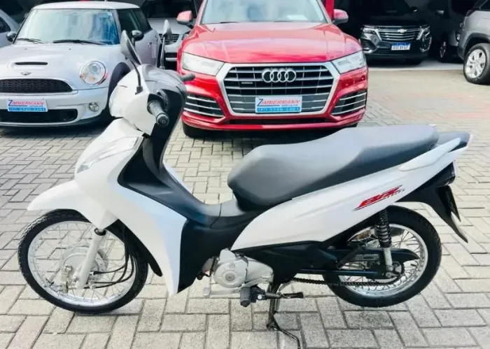 Honda Biz Branca - Econômica, Linda e Pronta para Rodar!
