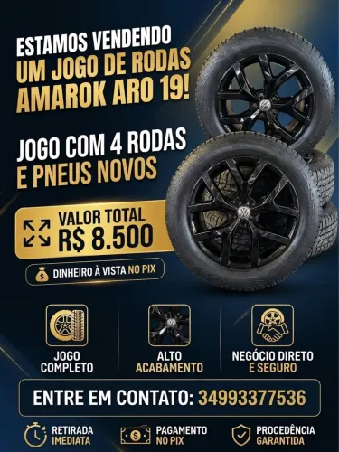 Rodas + Pneus aro 19 Amarok