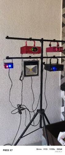Jogo de iluminação para sua festa 