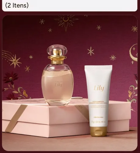 Kit lily tradicional Colônia + Geleia iluminadora corporal