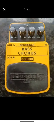 Pedal Bass chorus Behringer