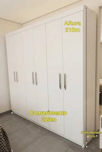Guarda roupas casal seis portas